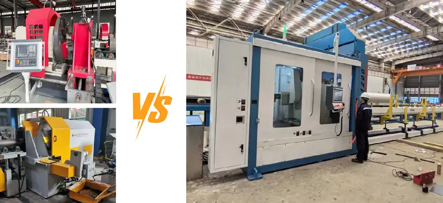 CNC beveling machine pipe