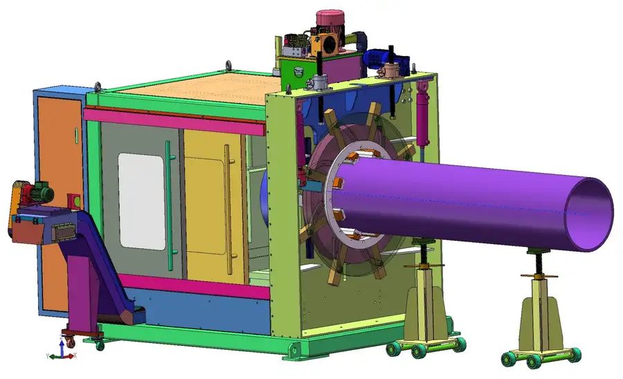 CNC beveling machine pipe